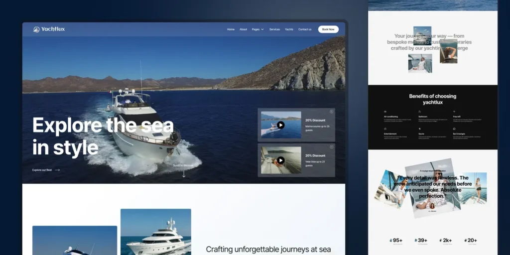 Yacht Rental Webflow Template