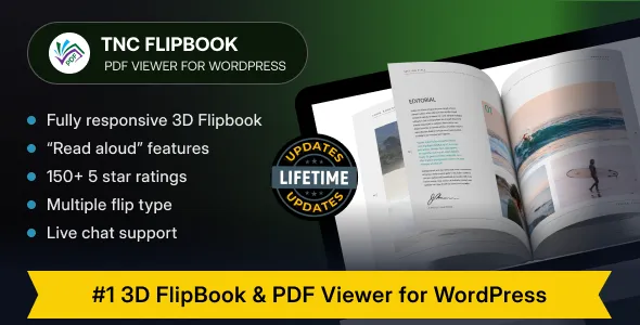 TNC FlipBook - Best PDF Viewer for WordPress Plugin