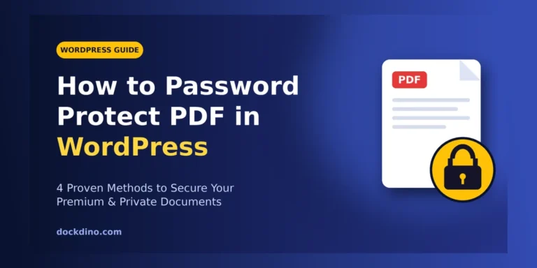 Password Protect PDF in WordPress