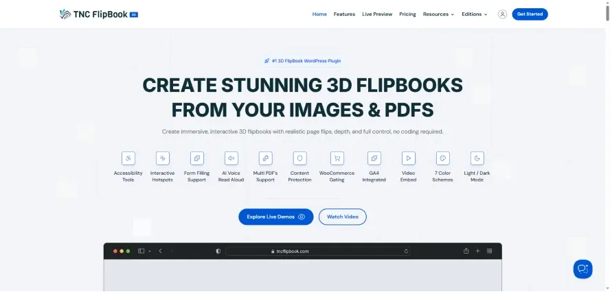 TNC FlipBook WordPress Plugin